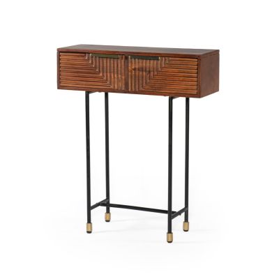 Fluted Side Table 75x25x90cm -FMST001BRW