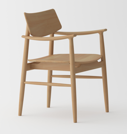 Lagom Arm Chair-56.5x56x80CM-HMAC003NAT