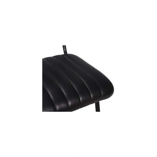 2 Pc Mugello Leather Chair Black 44x55x80 cms -DLCM011BLC