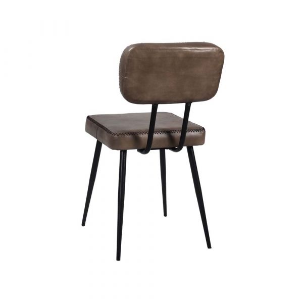 2 Pc InterLagos Leather Chair Olive 42x54x76 cms - DLCI020OLV