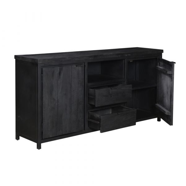 Cod 2 Door 2 Drawer Sideboard 180x40x85 cms -CMSB003BLC