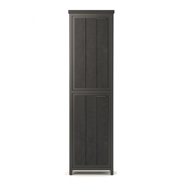 Cod 2 Door Black Cabinet 180x40x50 cms -CMAM004BLC