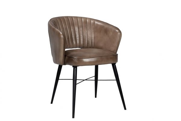 Alonso Leather Chair Olive 56x64x77 cms-DLCA024OLV