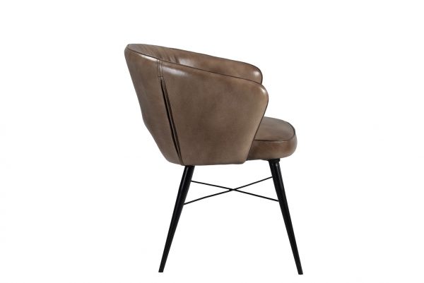 Alonso Leather Chair Olive 56x64x77 cms-DLCA024OLV