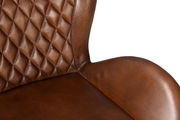 2 Pc Zandvoort Leather Chair Cognac 52x61x86 cms -DLCZ016COG