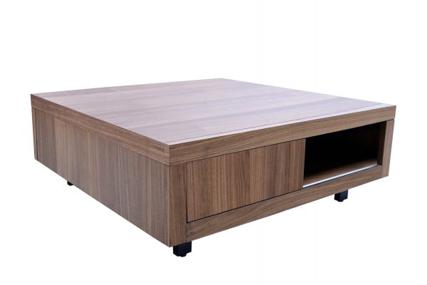  Fort Square Coffee Table 2 Sliding Door 95x95x36 cms -FOCT005WAL