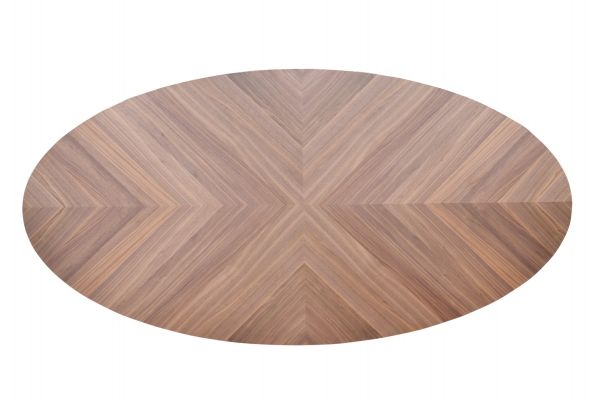 Fort Oval Herring Joint Dining Table Top Only 240x120x4 cms -FOHDT240WAL