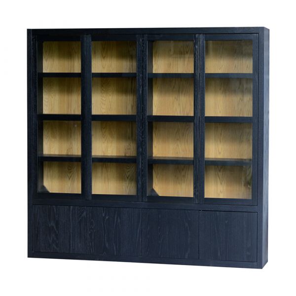 Fort 4 Door Cabinet 230x40x194 cms -FOCB005BLK