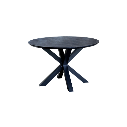 Fort Round Dining Table Top Only - Herring Bone 180x180x4 cms -FORT180BLK