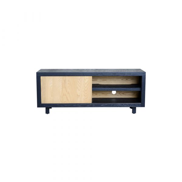 Fort Tv Unit 1 Sliding Door 140x40x56 cms -FOTV004BLK