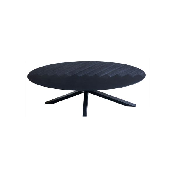 Fort oval Dining Table Top Only 240x120x4 cms -FOOT240BLK
