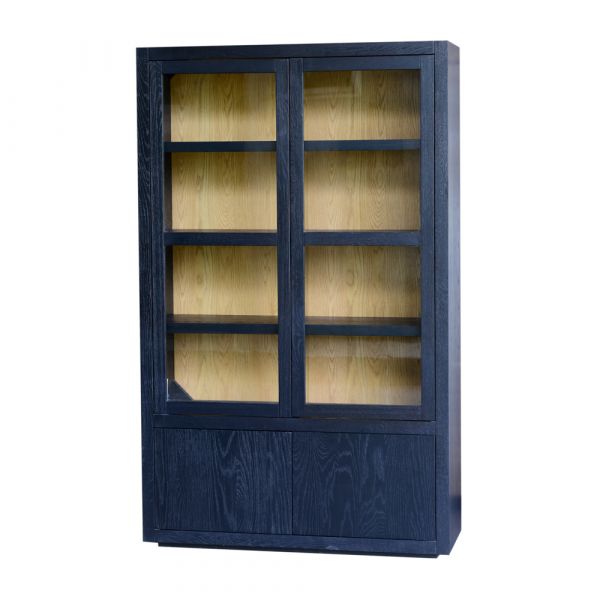 Fort 2 Door Cabinet 120x40x194 cms -FOCB004BLK