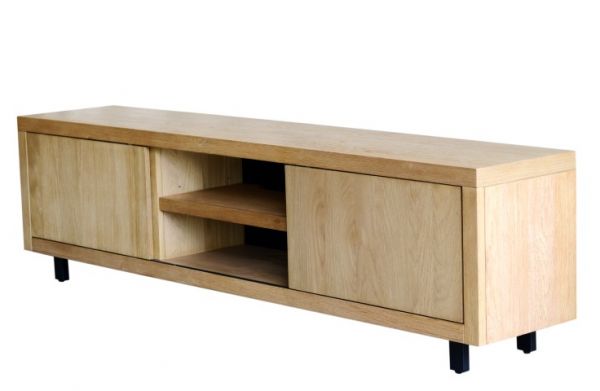 Fort Tv Unit  2 Sliding Door 270x40x56 cms - FOTV009NAT