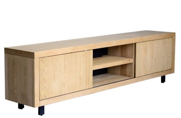 Fort Tv Unit  2 Sliding Door 270x40x56 cms - FOTV009NAT