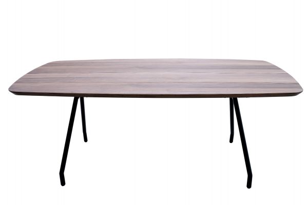 Fort Curved Rectangular Dining Table Top only Long Planks 300x120x4 cms -FRLDT300WAL