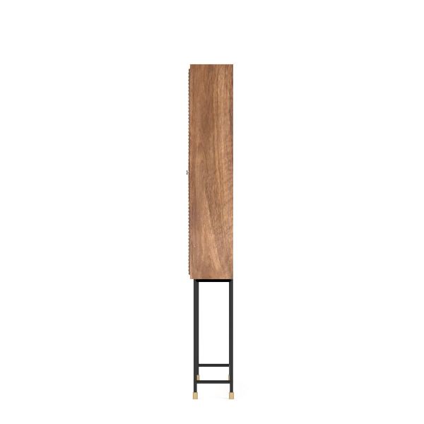 Fluted Cabinet 124x35x194 CMS - FMCB001BRW