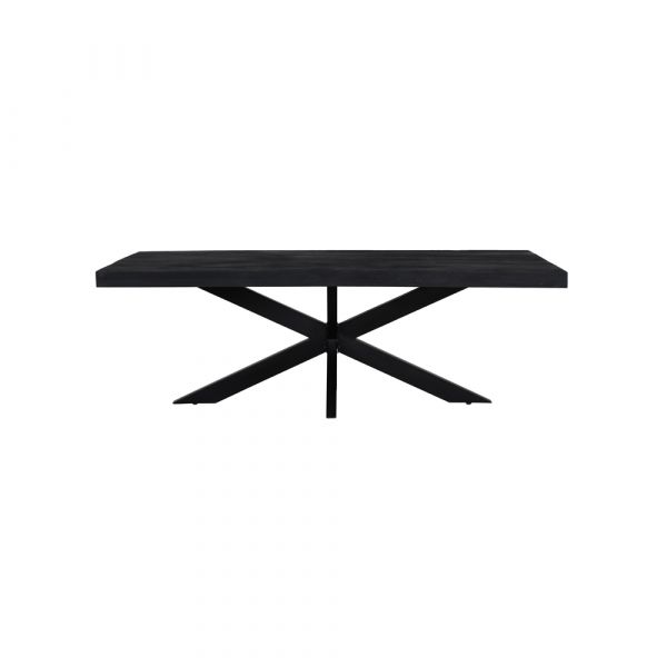 Patta Dining Table Top Only (Rect Edge) 180x90x7 cms -PMRD180BLK