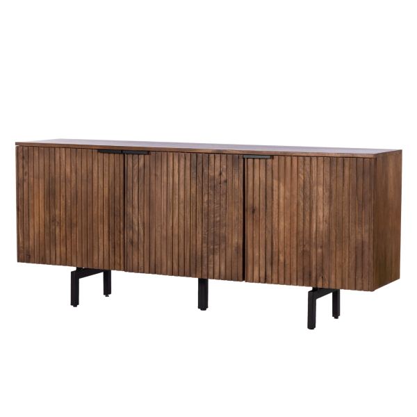 Piano 3 Door Mango Wood Sideboard 180x40x78 cms -PCSB002WAL