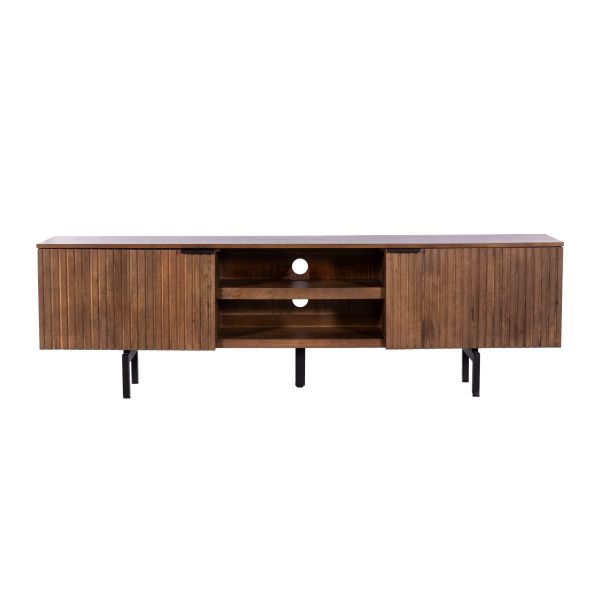 Piano 2 Door Mango Wood Tv Unit 200x40x60 cms -PCTV004WAL