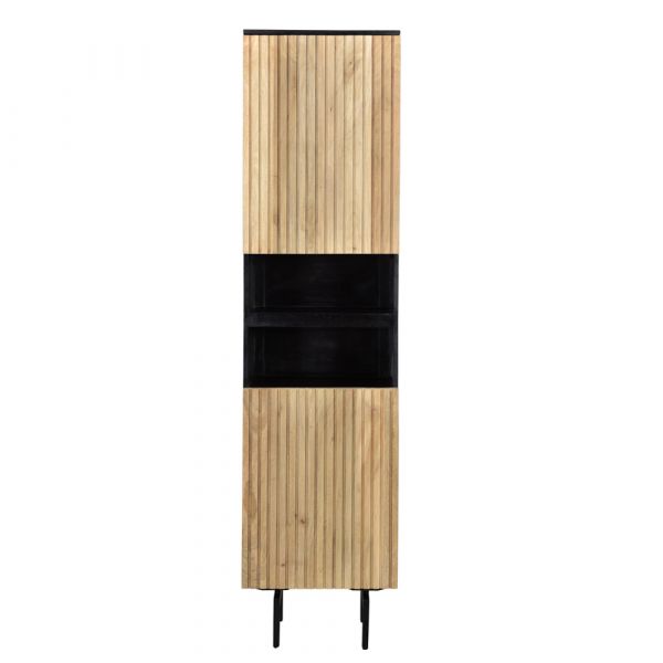 Piano 2 Door Mango Wood Cabinet 50x40x200 cms -PCAM002NAT