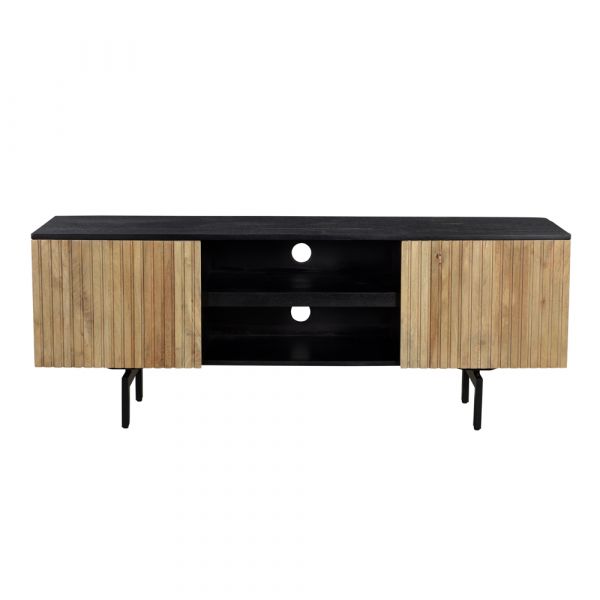 Piano 2 Door Mango Wood Tv Unit 160x40x60 cms -PCTV001NAT