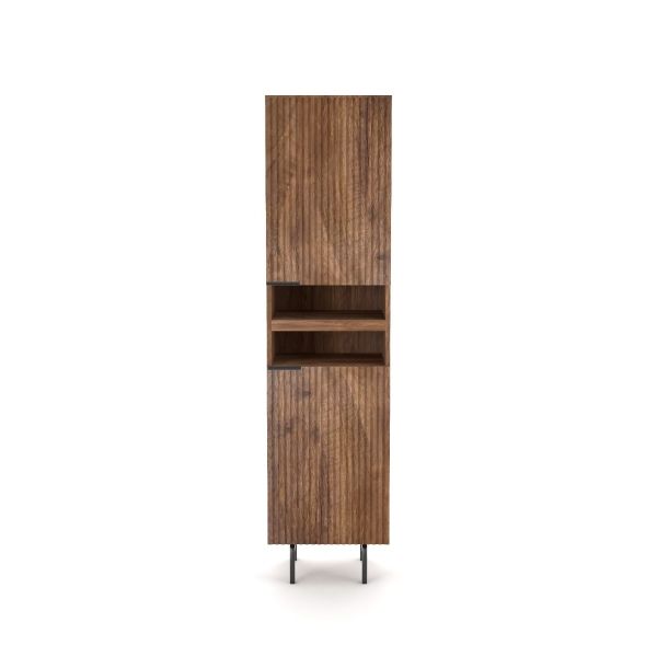 Piano 2 Door Mango Wood Cabinet 50x40x200 cms -PCAM002WAL