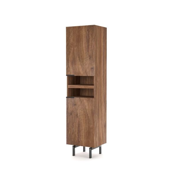 Piano 2 Door Mango Wood Cabinet 50x40x200 cms -PCAM002WAL