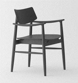 Lagom Arm Chair-56.5x56x80CM-HMAC004BLC