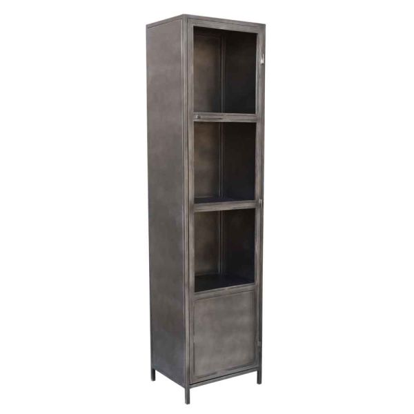 Rough 1 Door Glass Cabinet 50x40x200 cms -CAIG001RP5