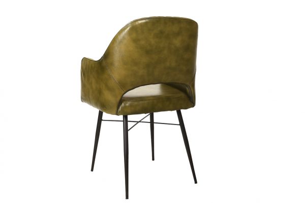Gasly Leather Chair Olive 58x60x95 cms -DLCG028OLV