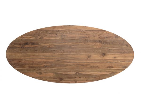 Teak Oval Table Top Only 240x110x4 cms - TODT240NAT