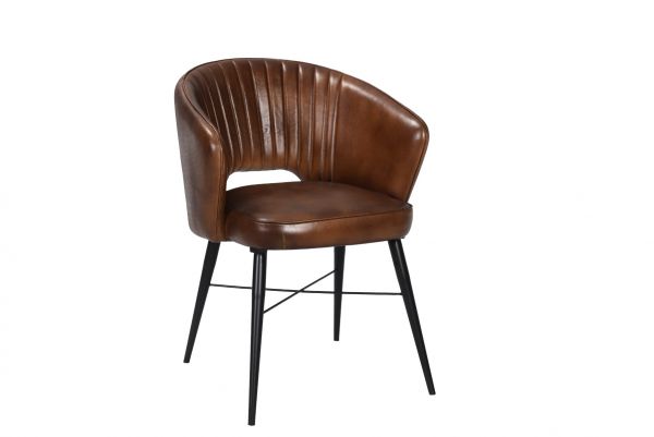 Alonso Leather Chair Cognac 56x64x77 cms -DLCA022COG