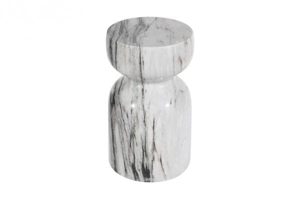 STONE HEDGE END TABLE-FFSH006MRB-28x28x45 cm