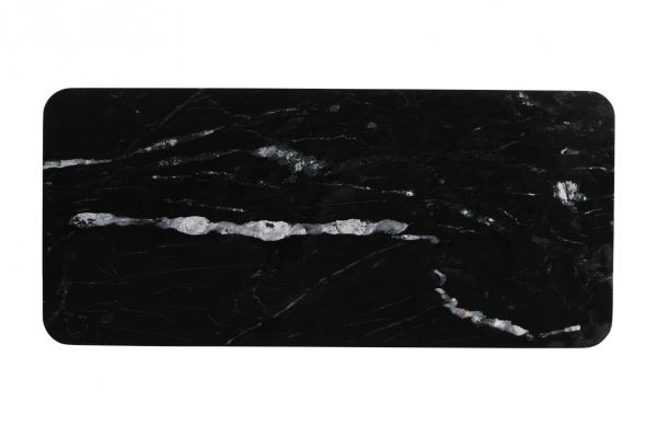 STONE HEDGE COFFEE TABLE BLACK TOP-FTOP004MRB-100X45X2 CM