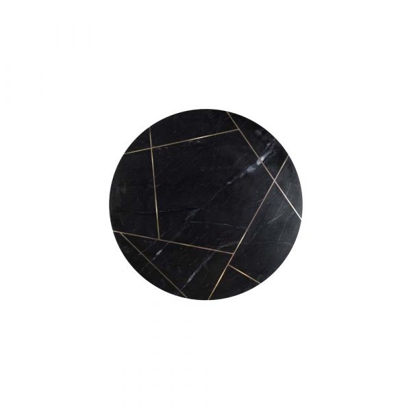 Elite 75 Black Marble Top only  75x75x2 cms -EMMCT75MRB