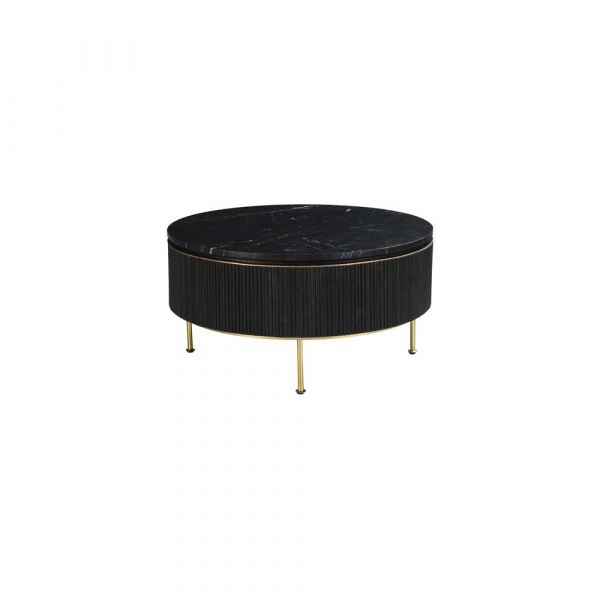 Elite 95 Coffee Table 95x95x43 cms -EMMCT95BLC - BASE ONLY