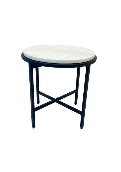 Marbellous Round Coffee Table 46x46x46 cms - MLCT046WMB